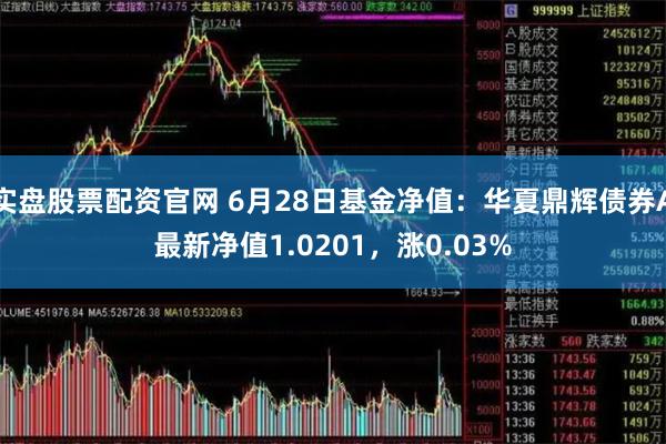 实盘股票配资官网 6月28日基金净值：华夏鼎辉债券A最新净值1.0201，涨0.03%