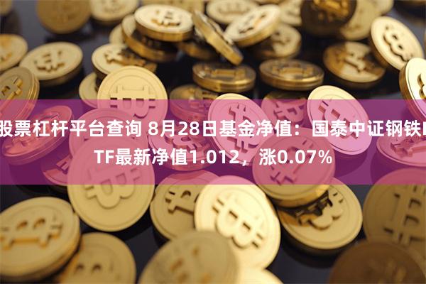 股票杠杆平台查询 8月28日基金净值：国泰中证钢铁ETF最新净值1.012，涨0.07%